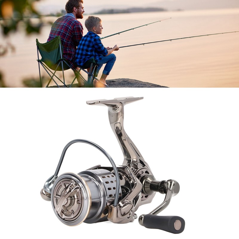 5.2:1 Fishing Reel Long Casting Metal Spinning Reels Chamfer Outlet