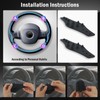 Massage Steering Wheel Cover, 1 Pair Anti-Slip Silicone Steering Wheel