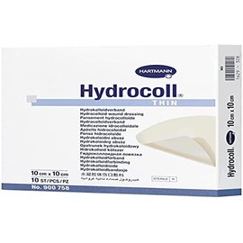 Hartmann Hydrocoll Thin Wound Dressing, Light Yellow, Pack of 10