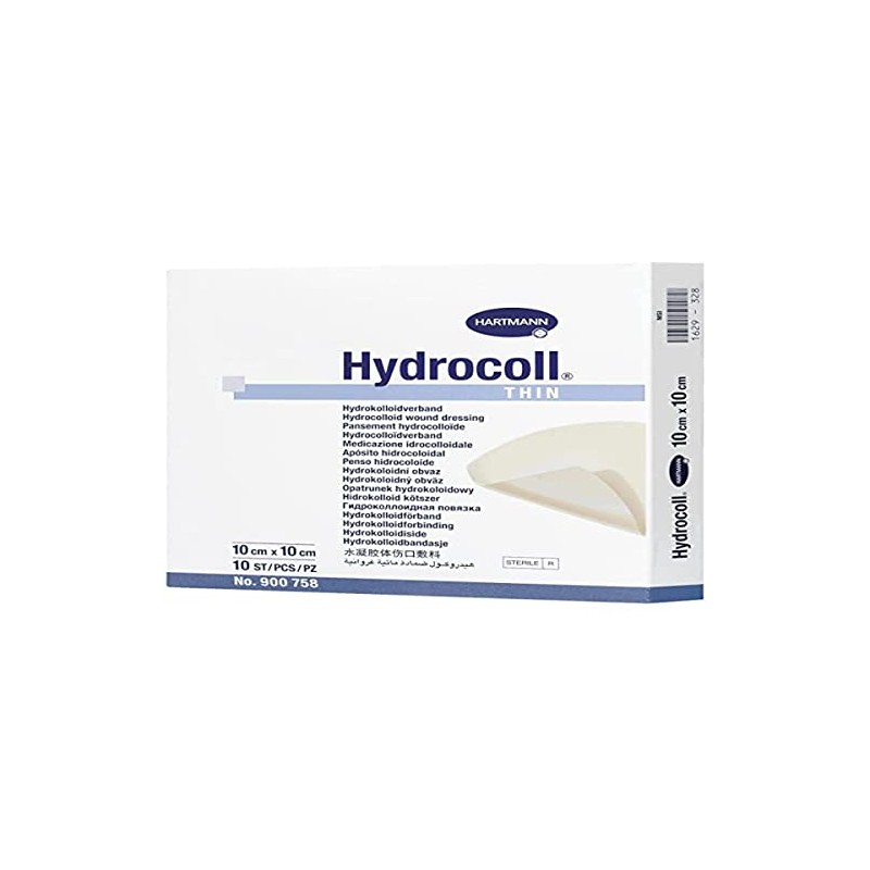 Hartmann Hydrocoll Thin Wound Dressing, Light Yellow, Pack of 10