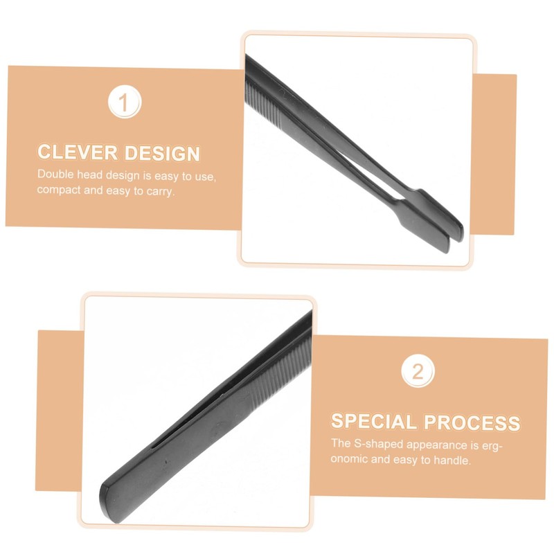 SAFIGLE 4 pcs Eyelash Extension Tweezers Stainless Steel Lash Applicator