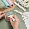 AHANDMAKER 8Pcs Wooden Weaving Loom Comb, 4 Style Tapestry Beater