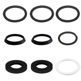 Seal Sink Drain 1 1/2 Inch Siphon Seal Seals Siphon for 40 mm Syphon Kitchen Sink Drain Pipe, Includes 2 x Wedge Seals, 3 x Flat Seals, 3 x Alternative Flat Seal