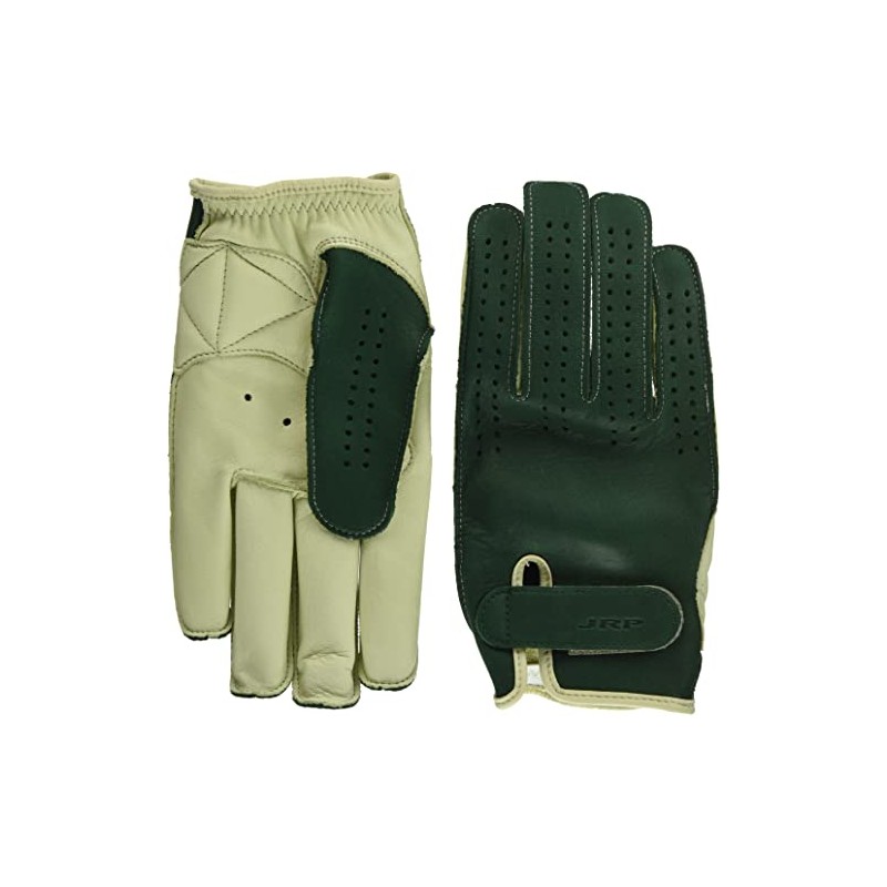 ジェイアールピー(Jrp) バイク レザーグローブ 3シーズンショートグローブ グリーン/アイボリー L BPS