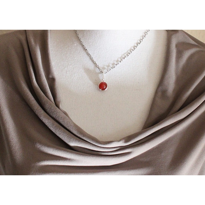 Kettenanhänger Tendre Edelstein Karneol (Silber)