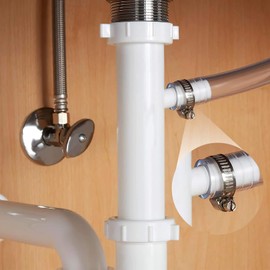 300 cm Hose Clamps Endless Clamps Hose Clamps 304 Stainless Steel with 6 Fasteners for Home Gas Pipe, Water Pipe, Automotive Tubing