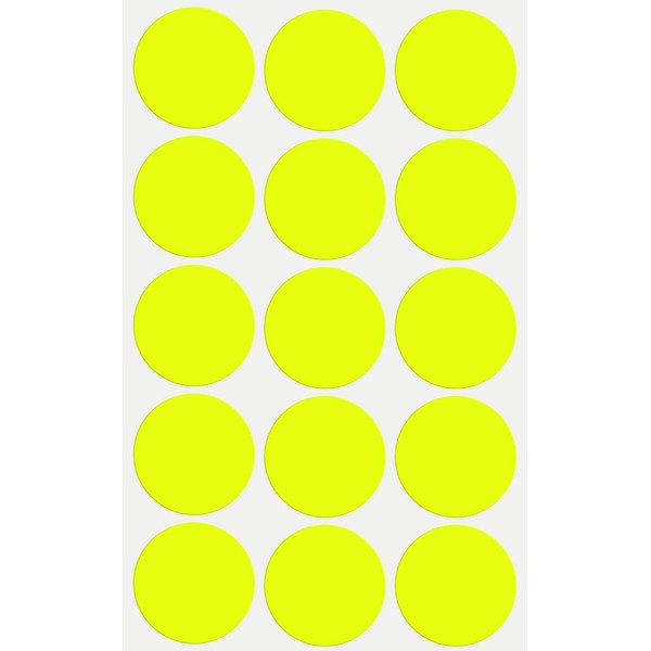 Labels 30 mm stickers, assorted colours, size 3 cm labels
