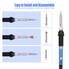 Wood Burning Kit with 105Pcs Soldering Iron Tips Multifunctional Wood