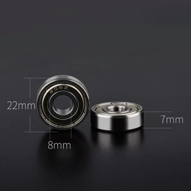 AIMALL 10X New 608ZZ Ball Bearings Premium ABEC-5 CNC Skateboard 3D Printer RepRap