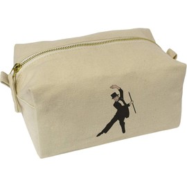 'Dancing Man' Canvas Wash Bag/Makeup Case (CS00044150)
