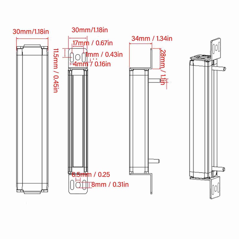 Safety Light Curtain 4 Beam 20mm Spacing Hand Protection Infrared