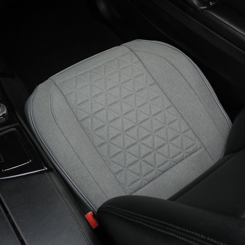 West Llama Linen Front Car Seat Cover Protector Anti-Slip Bottom