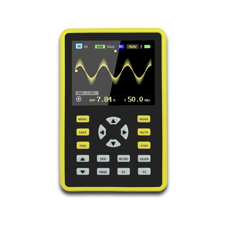 WINGONEER Digital Mini Oscilloscope 2.4" LCD Screen Handheld Portable, 100MHz