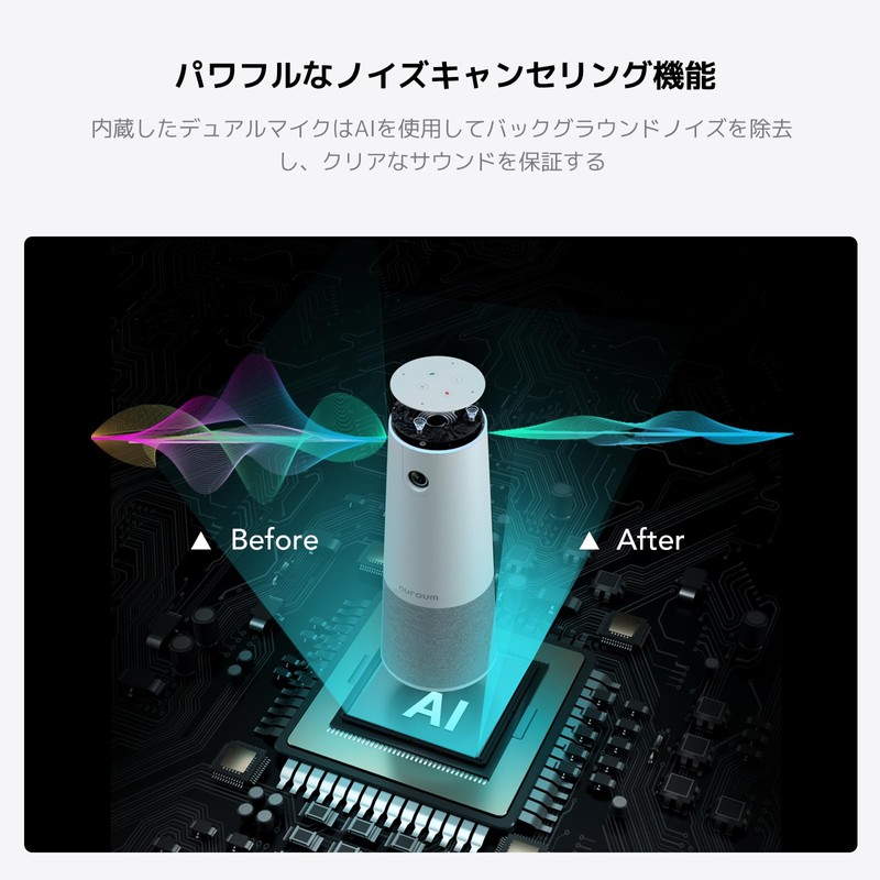 Meeting Microphone, Speaker, Webcam, 1080P @ 30 fps, 110° Ultra