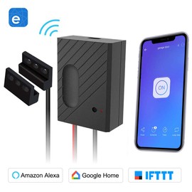 Newgoal Wireless Garage Door Smart Timer Opener Remote Control. Compatible with Alexa, Google Assistant and IFTTT (eWelink APP)