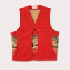 Filson Jacquard Wool Vest 20263414 MADE IN USA Red Khaki