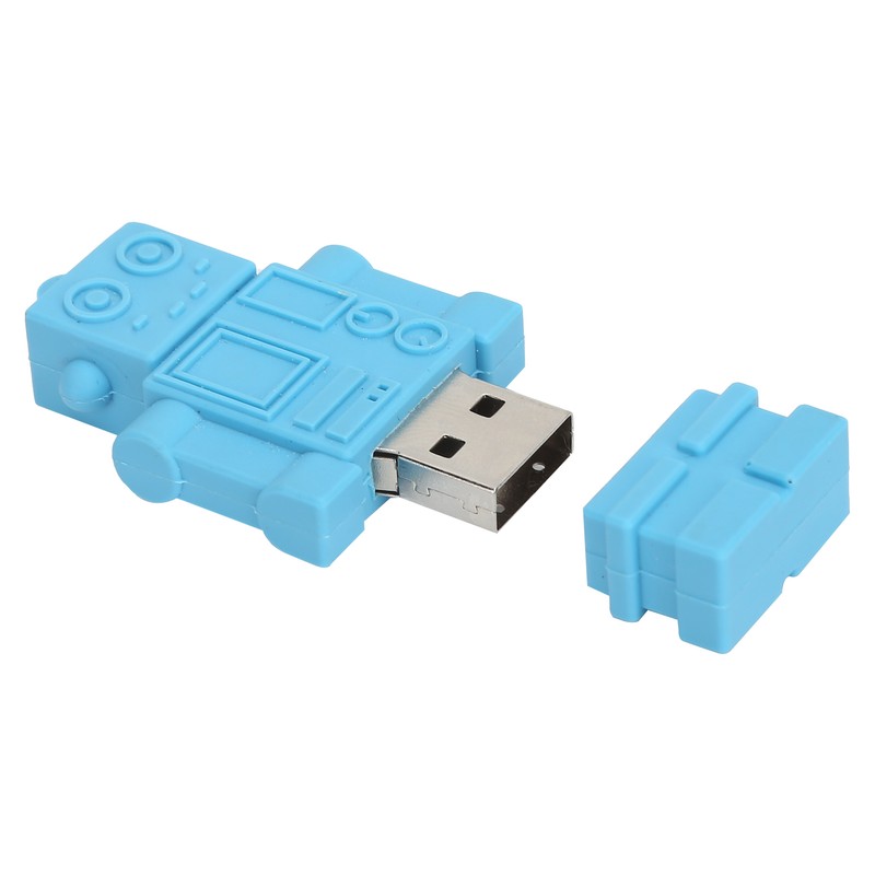 Cartoon U Disk Blue Robot Appearance High Speed Bulk Storage