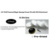 4.5” Drill Powered Magic Sponge Eraser 6 Pieces Kit with