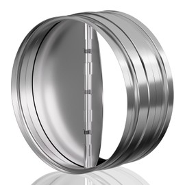 Hon&Guan Reverse Wind Prevention Damper, Duct Connection Type, Chucki Damper, Backflow Prevention, Includes Light Blades, For Ventilation Systems, Forced Exhaust Vent Preventing Odor, Smoke, Back Flow