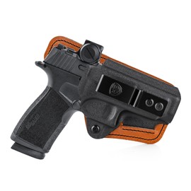 P365 X Macro Kydex Leather Hybrid Holster - IWB, RMR Ready, Right Hand