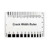 (10PCS) Muka Plastic Concrete Crack Width Ruler-Gloss Clear B