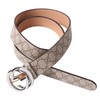 Men Belt Double G Pattern Stylish Adjustable Soft Rugged Men