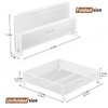 Under Bed Storage Containers with Wheels - Shoe Storage Organizer