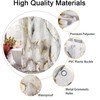 Emwnodti White Marble Shower Curtain for Bathroom Decor, Abstract White