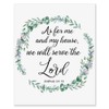 As For Me and My House We Will Serve the