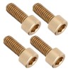 50Pcs Cap Hex Socket Screw Copper Fastener Hardware Tools Industrial