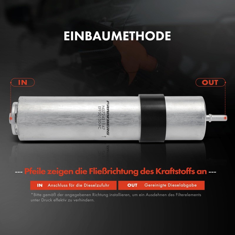 Frankberg Fuel Filter Fuel Filter Replacement # 13328597828SK1