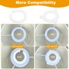 Pack of 10 Lampshade Reducing Ring E27 to E14, Plastic
