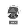 SING F LTD 200pcs Pyramid Rivets Spike Square Studs Rivets
