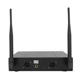 Rockville RWM72U Dual UHF Wireless Handheld Microphone System, Digital Display, Long Range, Noise Filter, for Karaoke and Live Performances | Includes 2 Mics and Receiver, 10-Hour Battery, XLR and 1/4 in Outputs, Cardioid, 350ft Range, Digital, Noise Filter