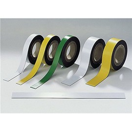Magnetband weiß B.50mm x L.10m/RL beschriftbar z.Zuschneiden