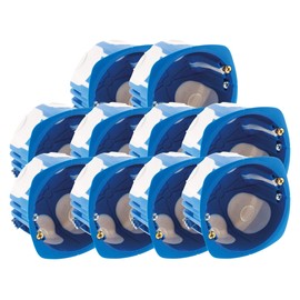 Blm - Set of 10 Flush-Mounted Sockets No Air Multimat Diameter 67 x 40 mm - Blue