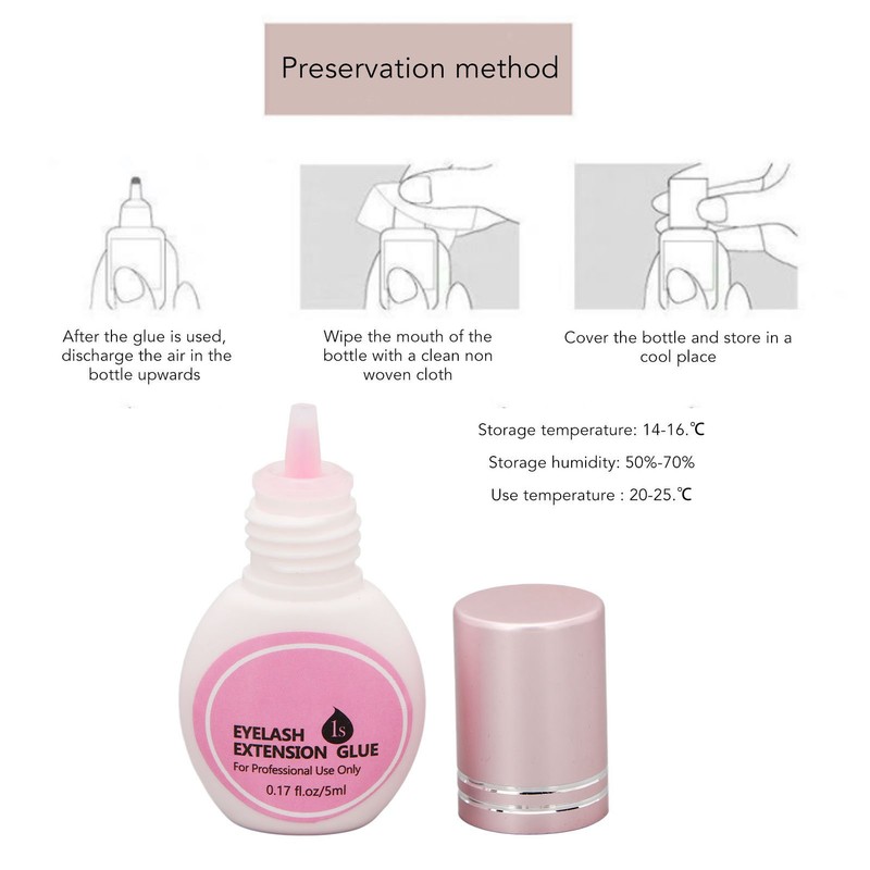 Eyelash Extension Glue 1 Second Dry Time Strong Long Lasting