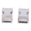 4Pcs Side Release Buckle 25x47mm Zinc Alloy Glossy Durable Wide
