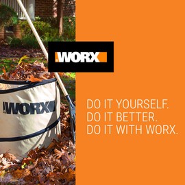 WORX WA0030 Landscaping 26-Gallon Collapsible Yard Waste Bag/Leaf Bin