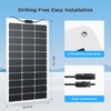 100W Flexible Solar Panel, Ultra Lightweight 100 Watt 12V Portable