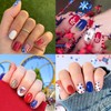 8 Sheets 4th of July Nail Stickers for Nail Art