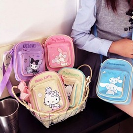 Character Kids' Crossbody Auxiliary Bag for Outings and Academy 5 Types Kuromi