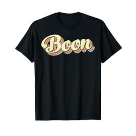Boon TShirt Retro Art Baseball Font Vintage T-Shirt