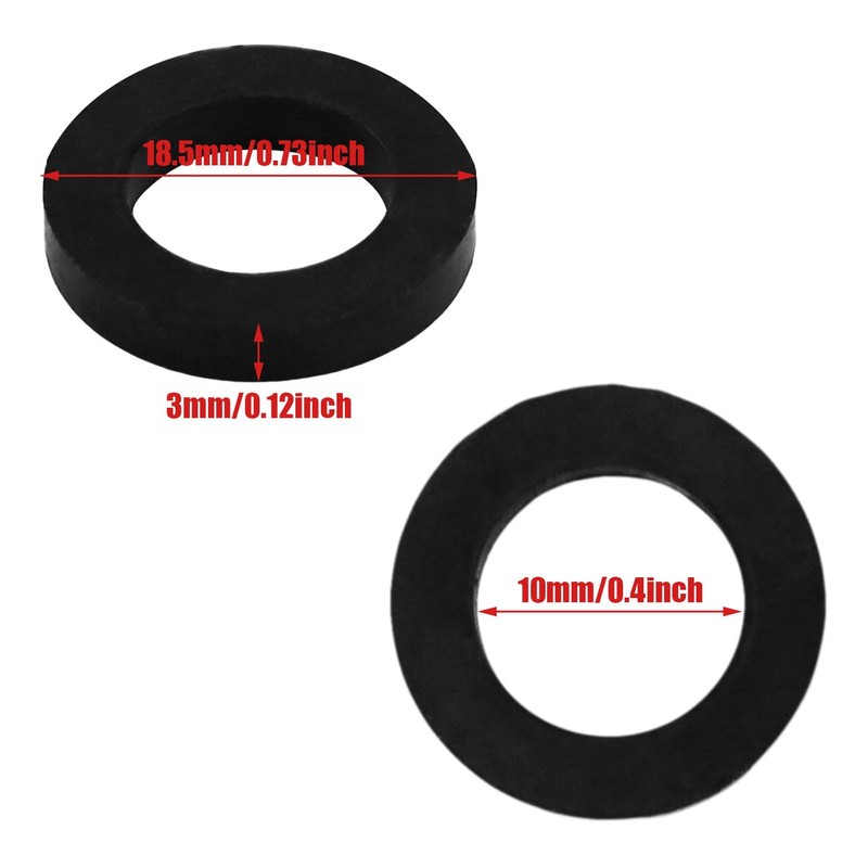 Shower Hose Washers,10 Pack Shower Head Washers Rubber Washers Seals,1/2