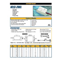 Solus 120V Electronic Single Lamp Fluorescent Ballast – Rapid Start, Metal Housing – Pack of 1, 2, or 4 – UL/cUL Listed, Linear Fluorescent Only (Pack of 1)