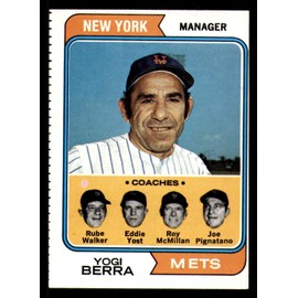 1974 Topps #179 Yogi Berra MG Miscut Mets