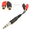 kenable 6.35mm Stereo Jack Plug to Twin RCA Phono Sockets