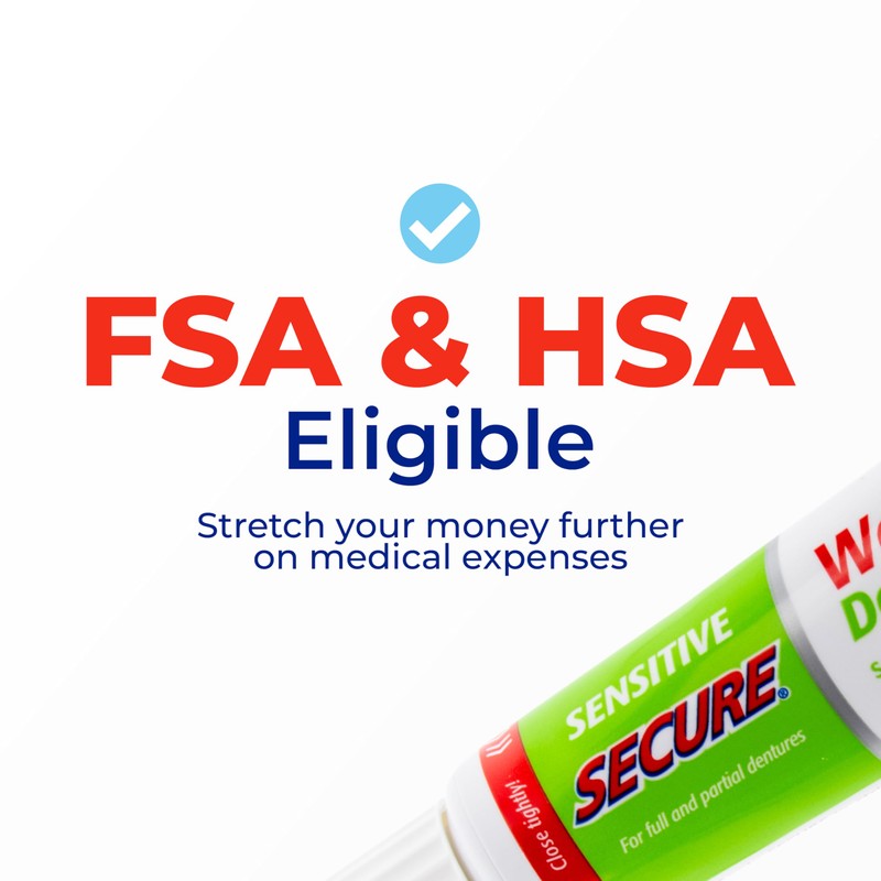 Secure Sensitive Denture Adhesive with Aloe Vera & Myrrh to