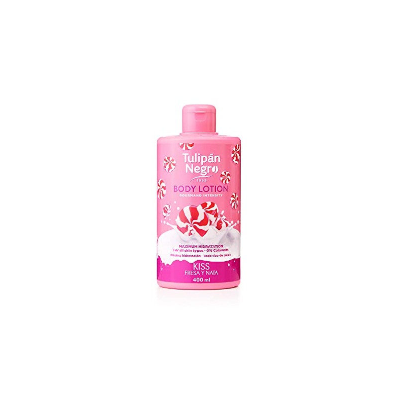 Tulipan Black Strawberry Body Lotion and Cream Maximum Moisture 400