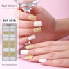 Semi Cured Gel Nail Strips - 20pcs Gel Nail Stickers